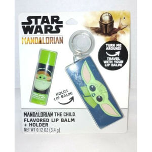 Star Wars The Mandalorian The Child Flavored Lip Balm & Keychain Lip Balm Holder